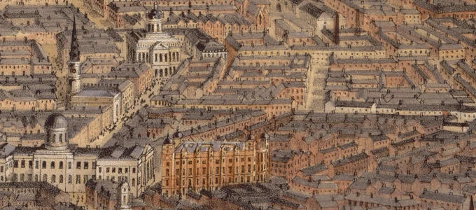 Extract from a map called Liverpool, part of Birkenhead, the docks, and Cheshire coast