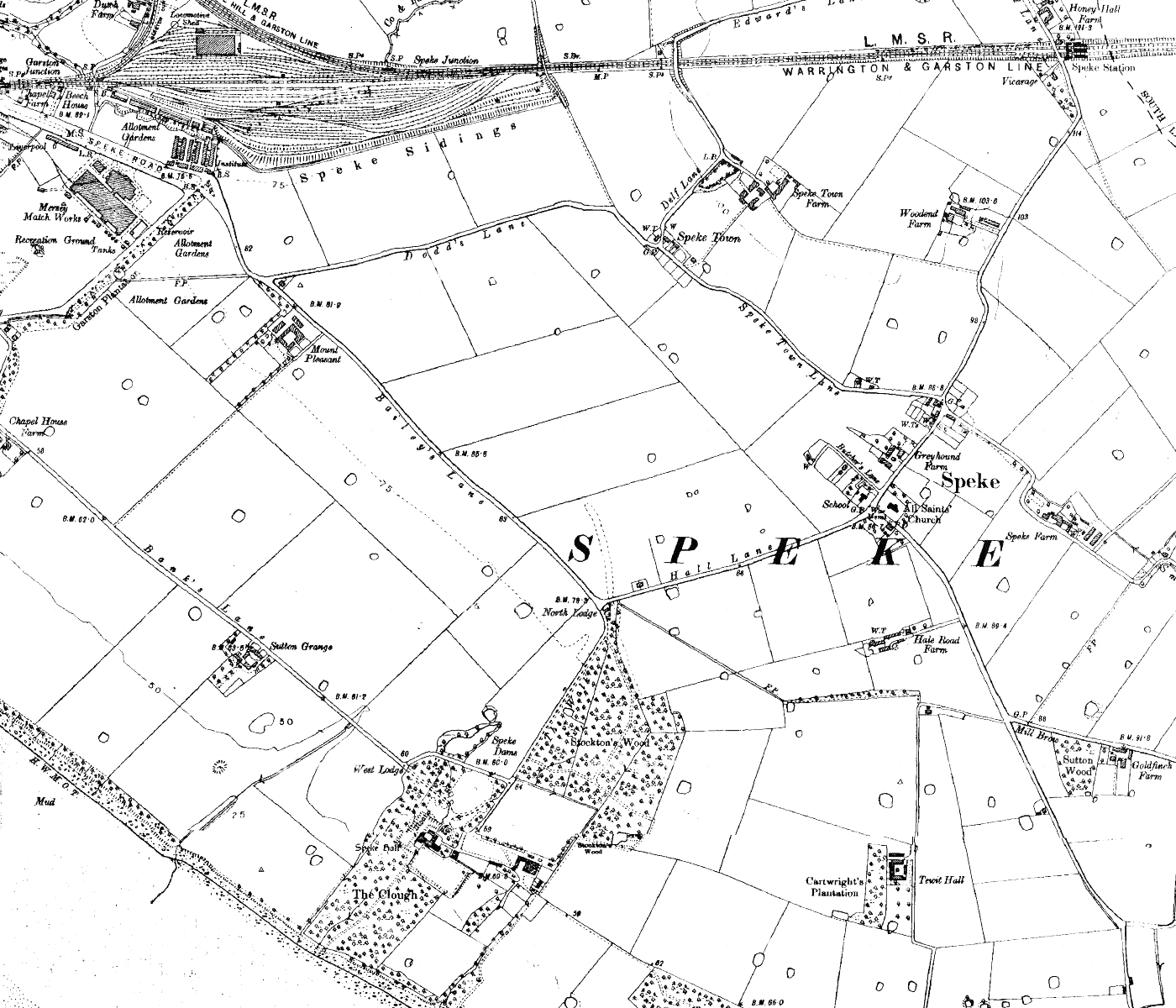 Map of Speke from 1928