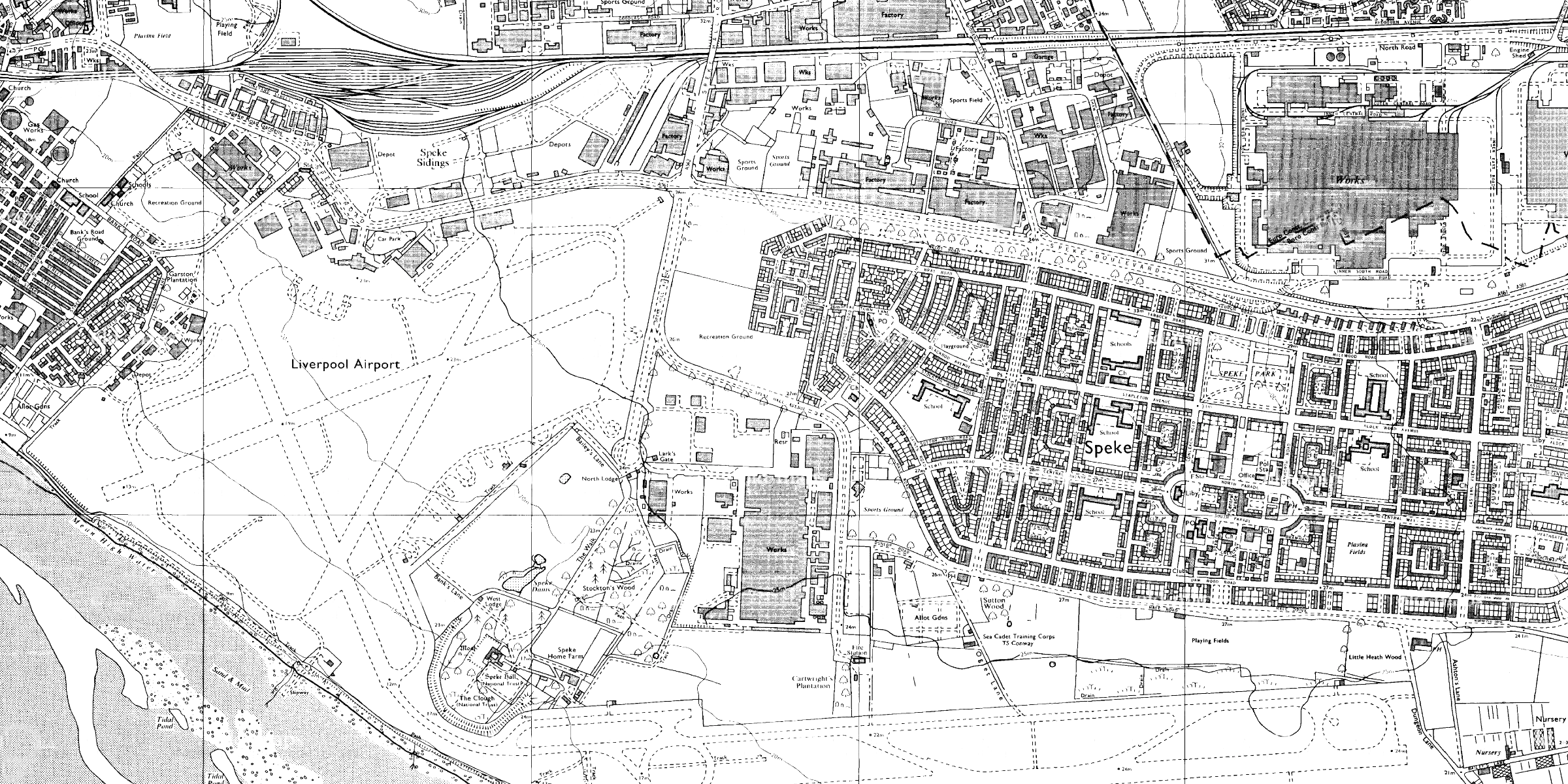 Map of Speke in 1981