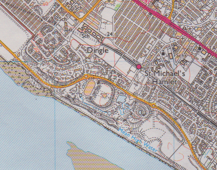 2000 Edition of the OS map showing the derelict International Garden Festival site