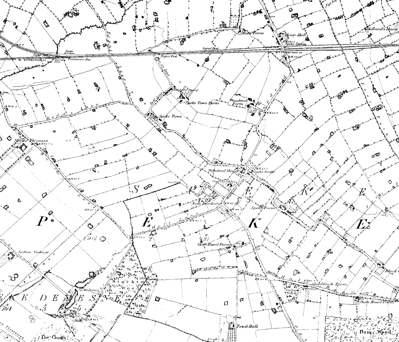 Map of Speke from 1849