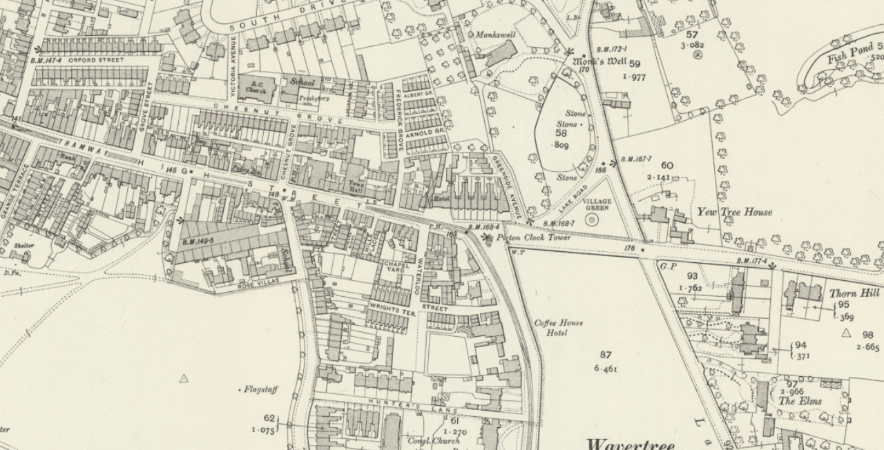 Early map of Wavertree