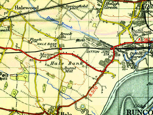 Map showing location of Brook House Farm