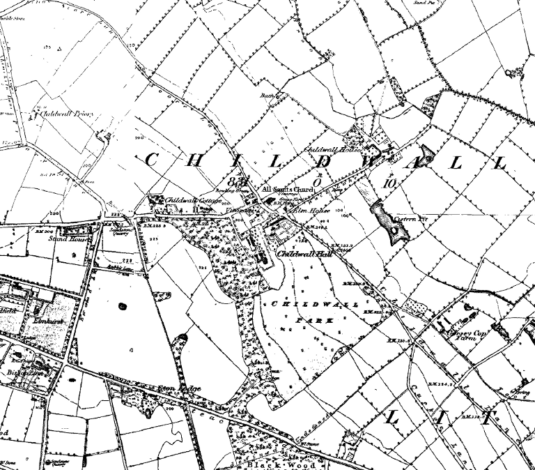 Ordnance Survey map of Childwall, 1849