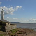 Photograph of Hale Lighthouse, where Hale Ford once crossed the Mersey