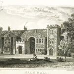 Engraving of Hale Hall by Neal, 1824