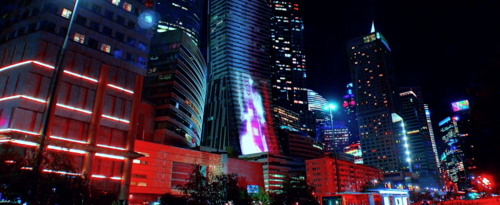 Screenshot from TV series The City and the City