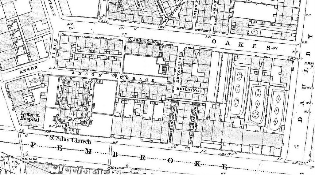 Map of Pembroke Place, Liverpool