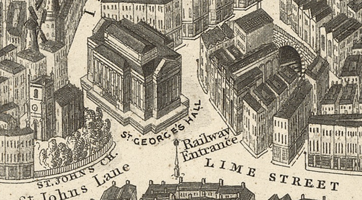 Extract from an old map of Liverpool