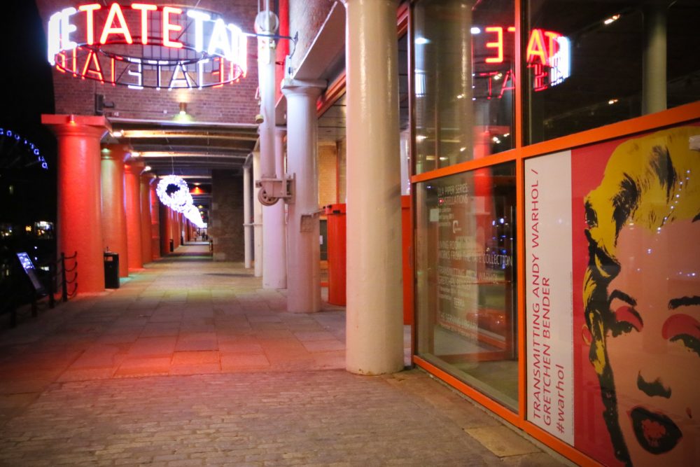 Photo of the front of Tate Liverpool, an art gallery