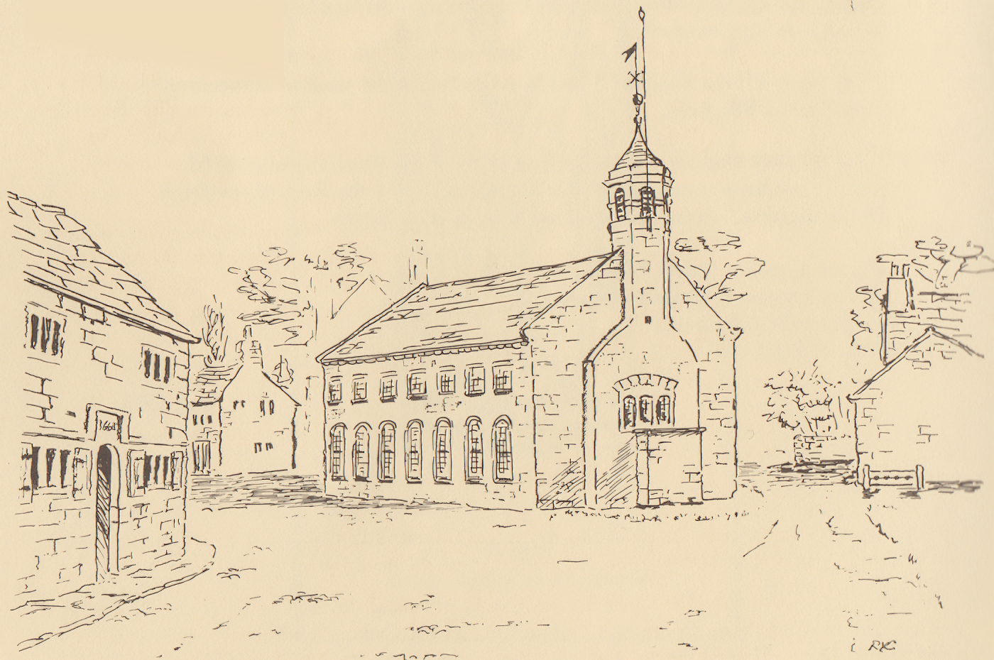 A sketch of West Derby chapel, from the north